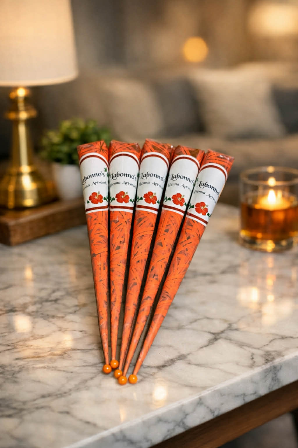 Natural Nail Mehndi Cones| Rich Red Nail Stain | Fresh, Organic.